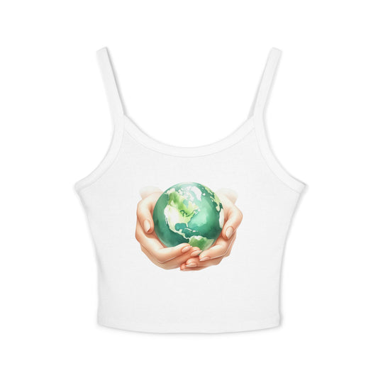 Earth Day Holding Hands Women Tank Top