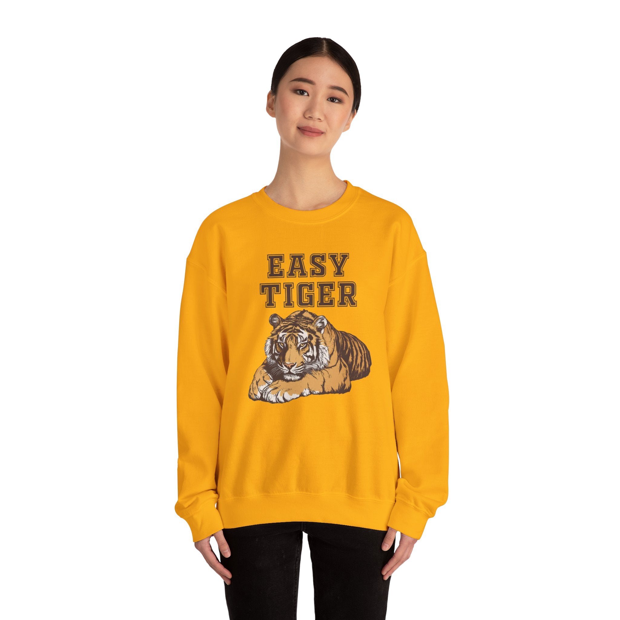 Easy Tiger Unisex Heavy Blend™ Crewneck Sweatshirt - Relaxed Comfort for Animal Lovers