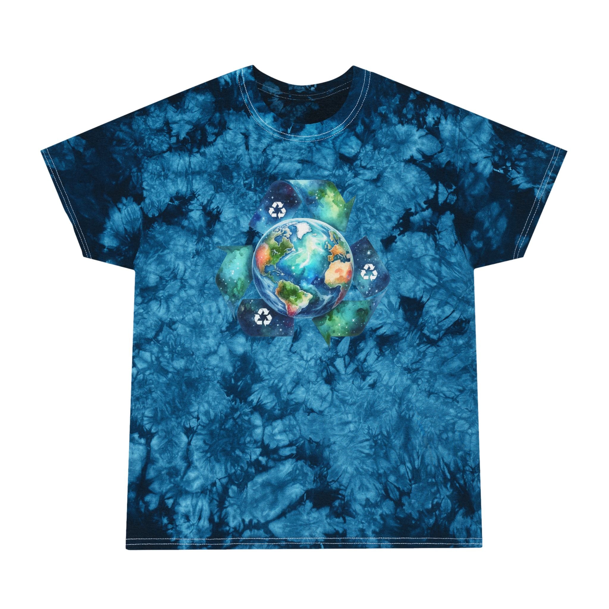 Tie-Dye Tee — Crystal Earth Graphic T-Shirt