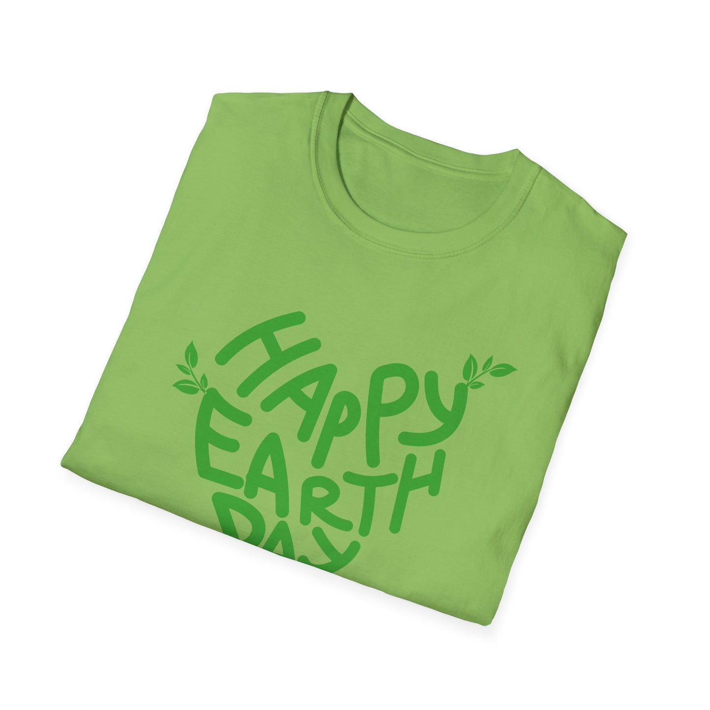 Happy Earth Day Unisex Softstyle T-Shirt - Eco-Friendly Apparel