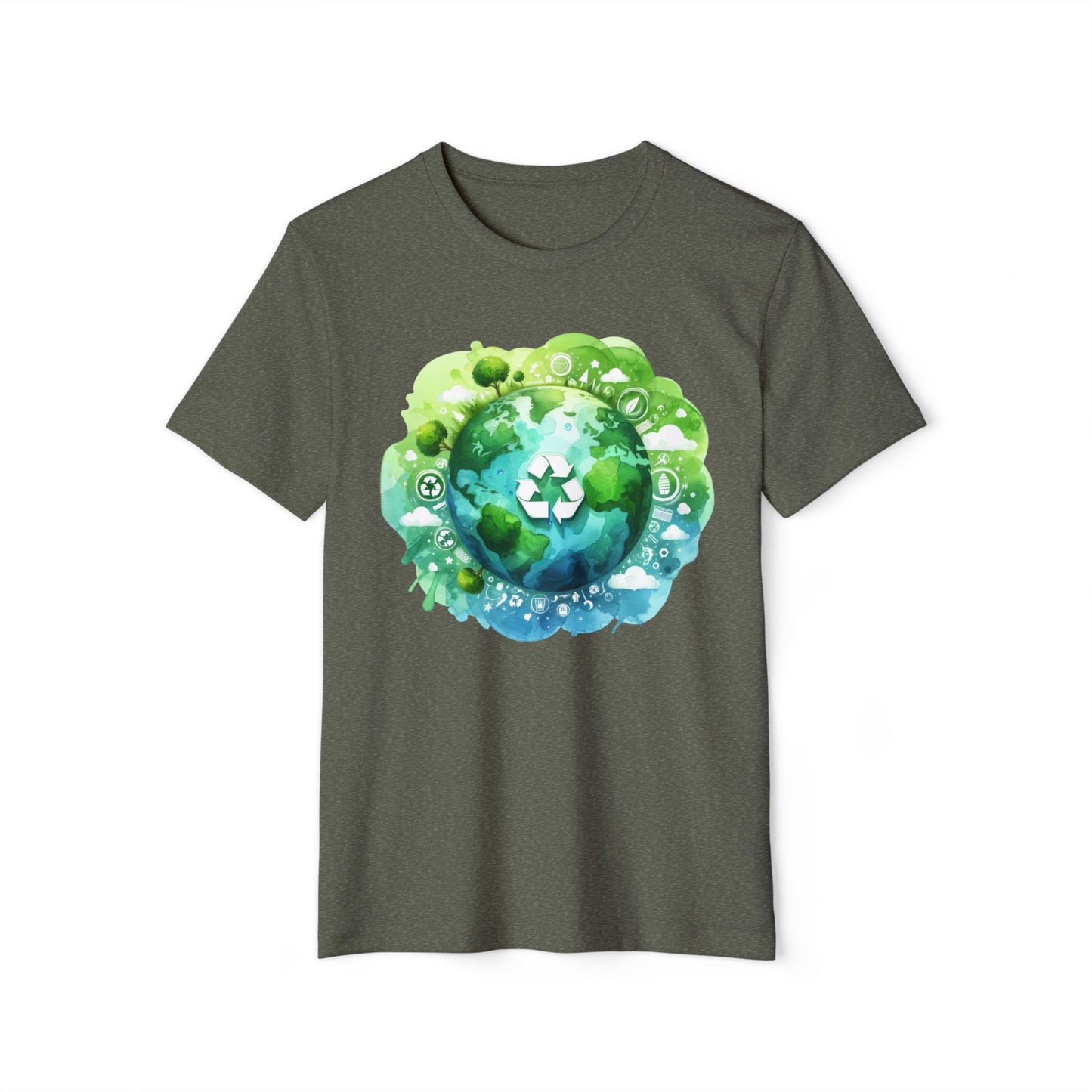 Eco-Friendly Unisex Organic T-Shirt | Recycle & Sustain Earth Design