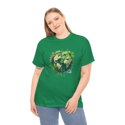 Eco-Friendly World Map T-Shirt - Unisex Tee