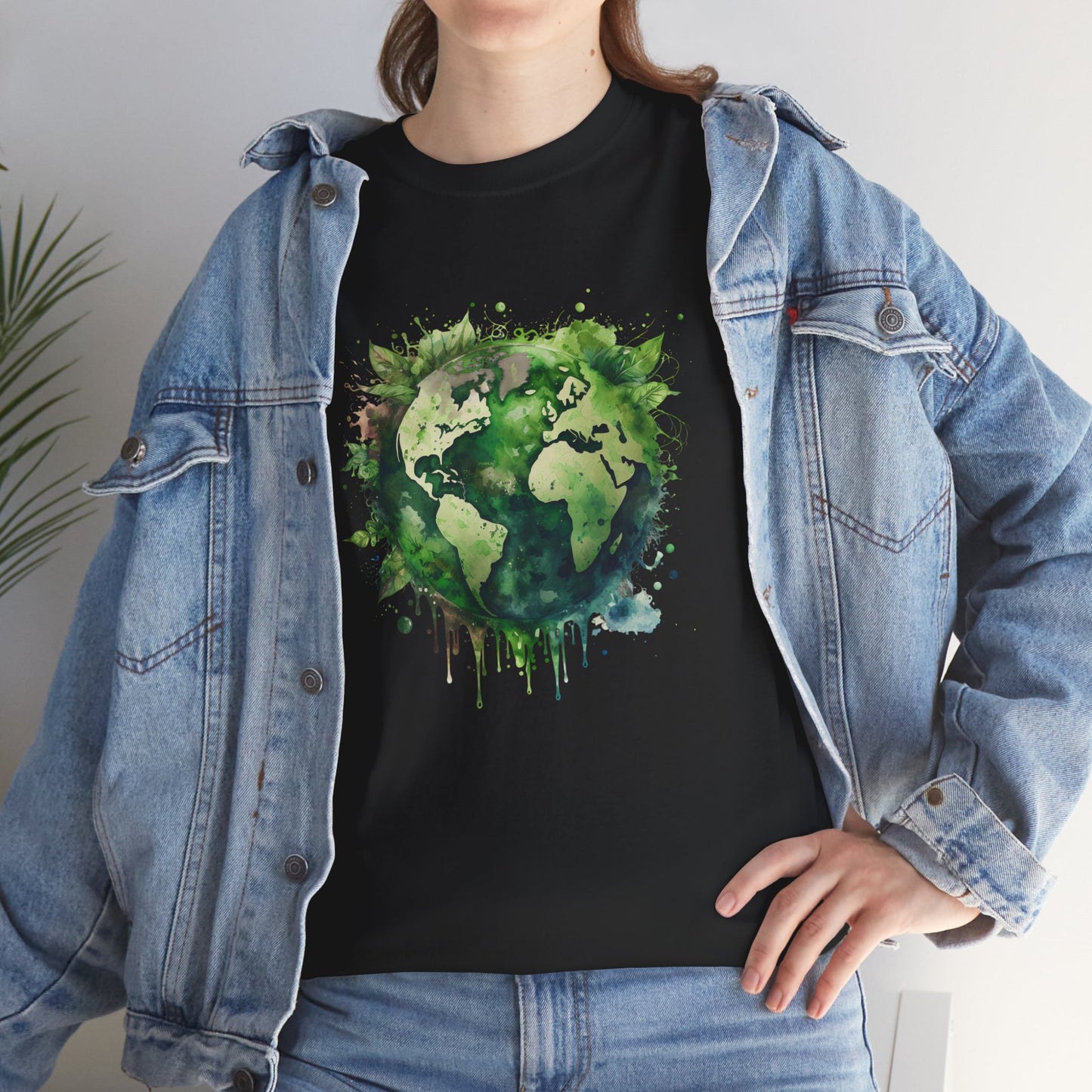 Eco-Friendly World Map T-Shirt - Unisex Tee