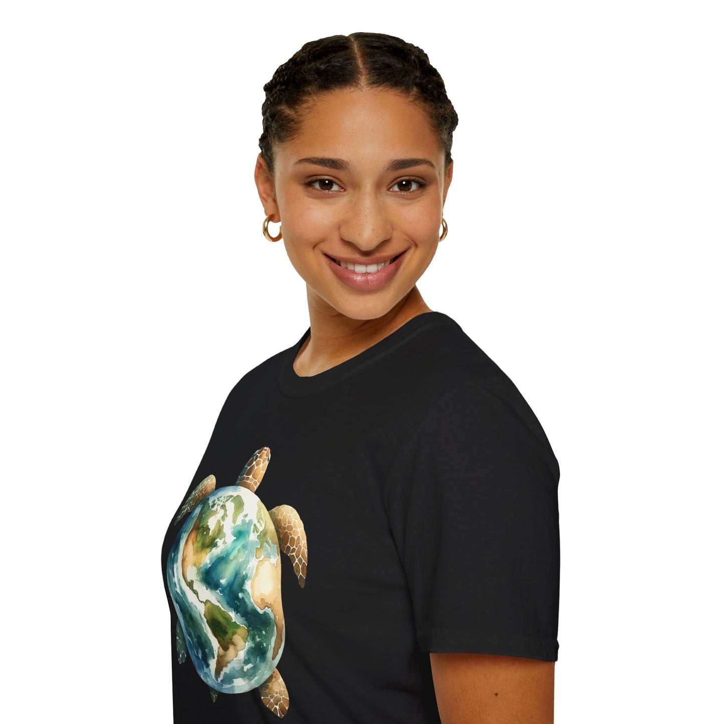 Eco-Friendly Turtle Graphic Unisex Softstyle T-Shirt