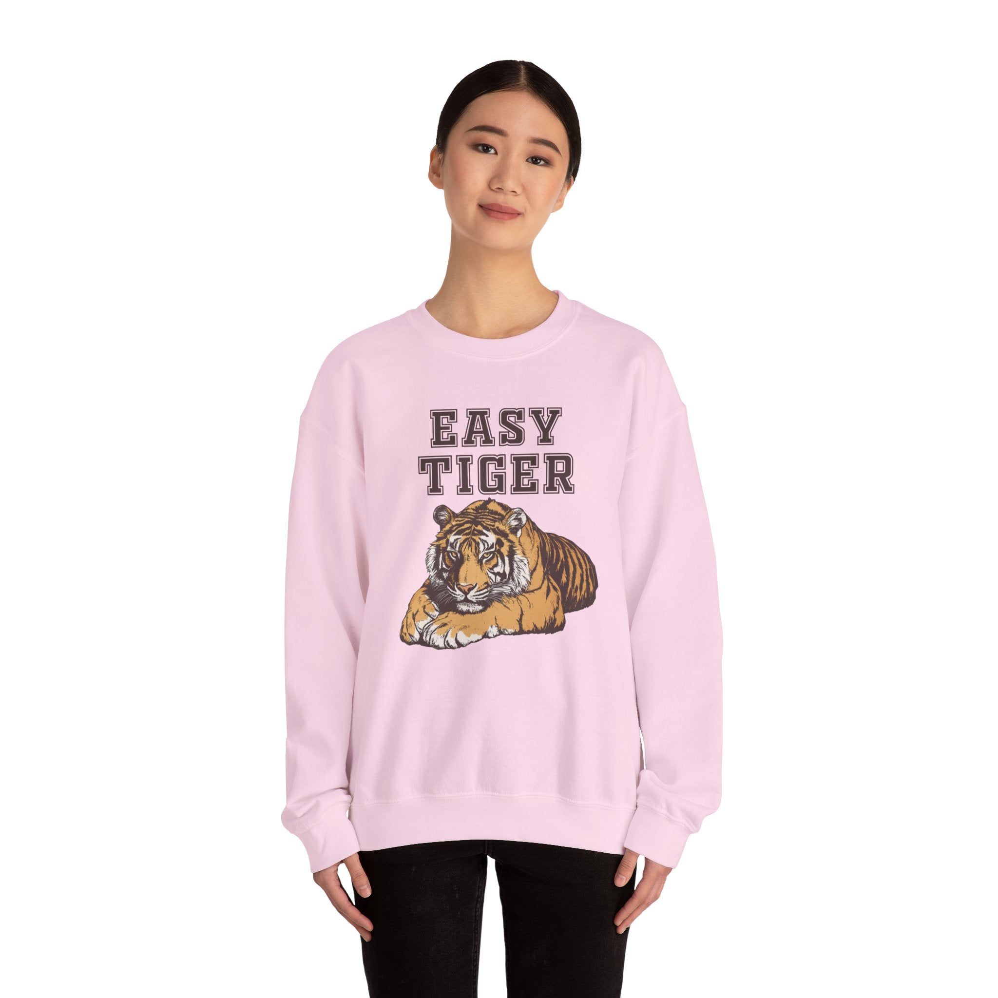 Easy Tiger Unisex Heavy Blend™ Crewneck Sweatshirt - Relaxed Comfort for Animal Lovers