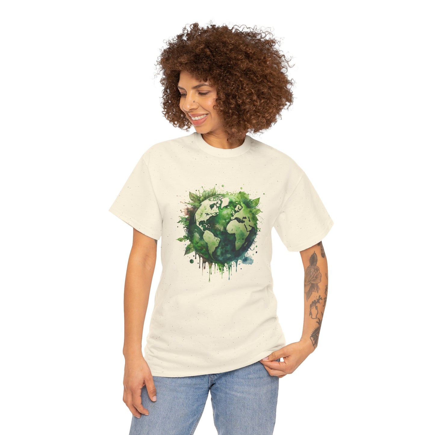 Eco-Friendly World Map T-Shirt - Unisex Tee