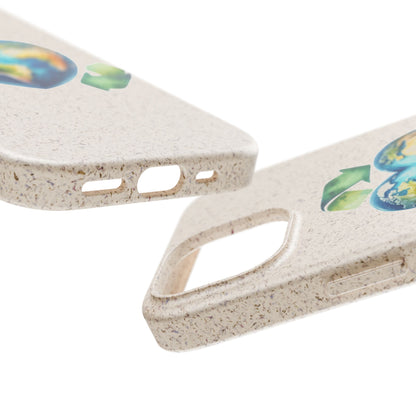 Cute Earth Design - Sustainable Living Biodegradable Phone Case