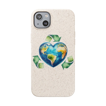 Cute Earth Design - Sustainable Living Biodegradable Phone Case