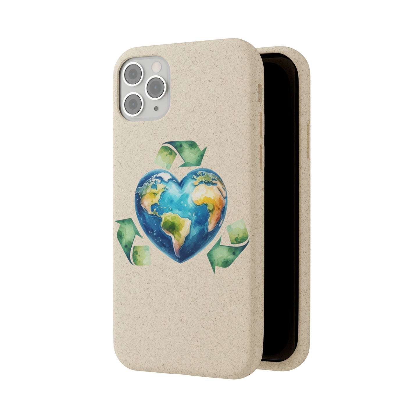 Cute Earth Design - Sustainable Living Biodegradable Phone Case