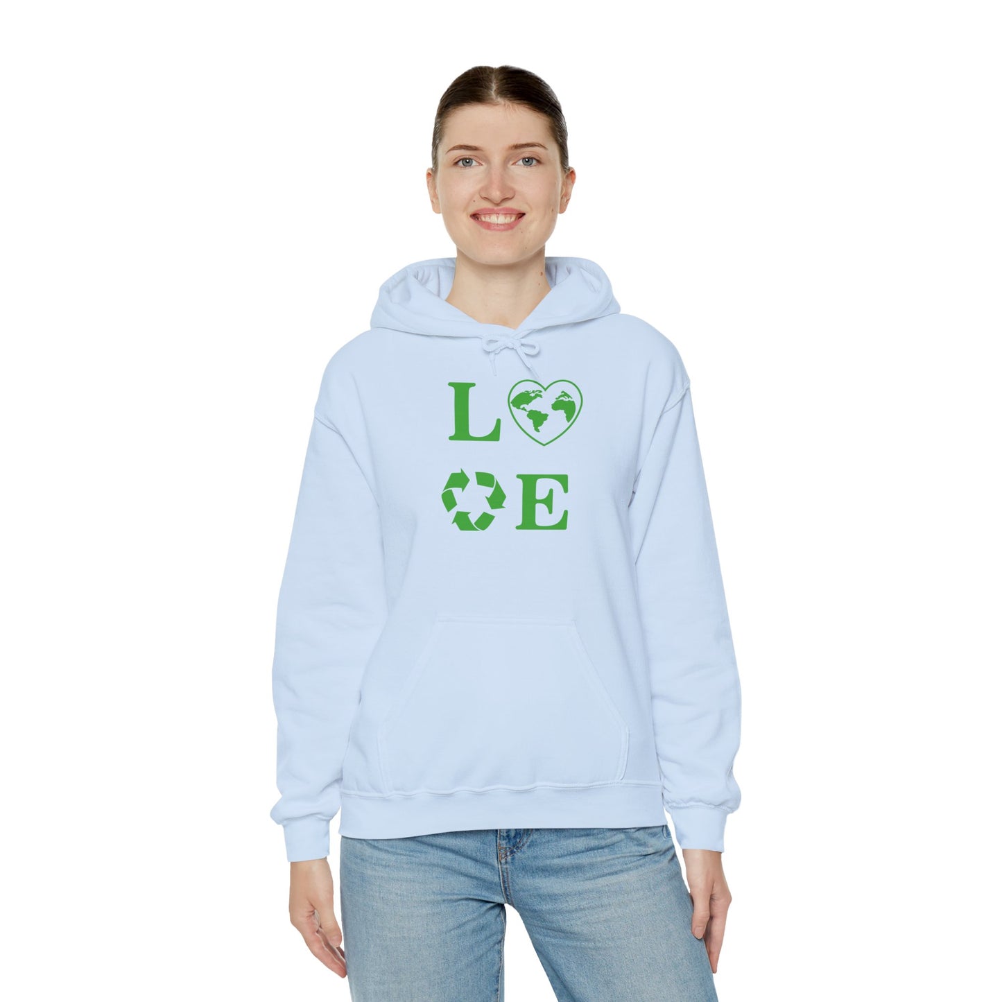 Love Heart Recycling Hoodie