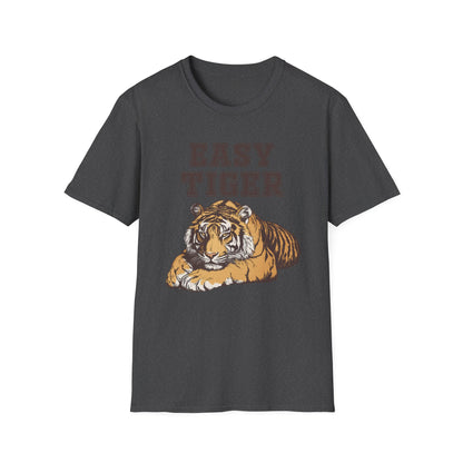 Easy Tiger Unisex Softstyle T-Shirt - Relaxed Graphic Tee for Animal Lovers