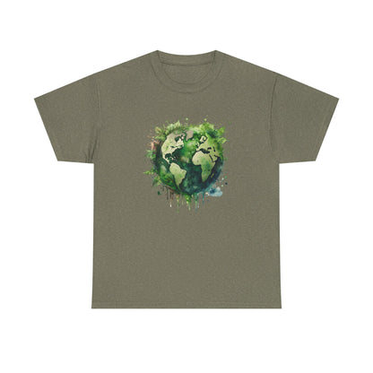 Eco-Friendly World Map T-Shirt - Unisex Tee