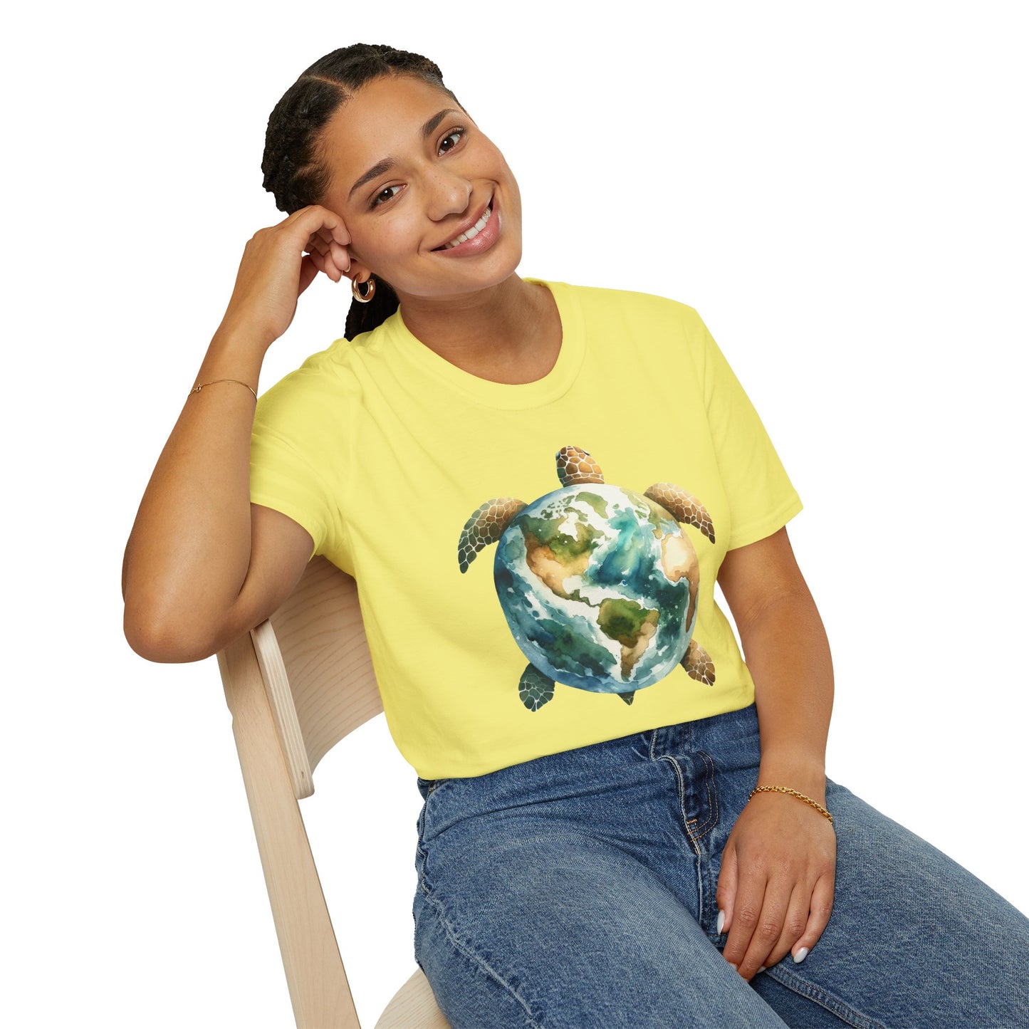 Eco-Friendly Turtle Graphic Unisex Softstyle T-Shirt
