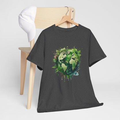 Eco-Friendly World Map T-Shirt - Unisex Tee