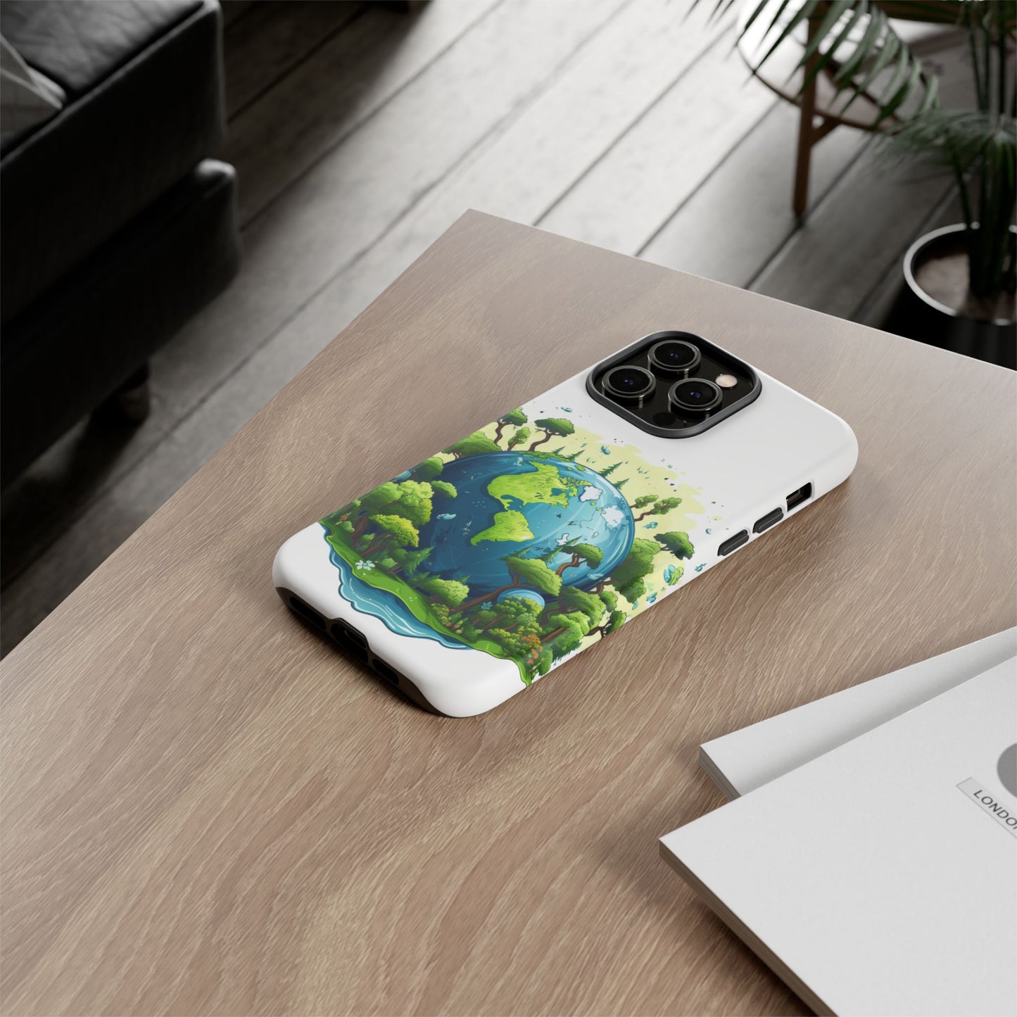 Eco-Friendly Phone Case with Earth Design