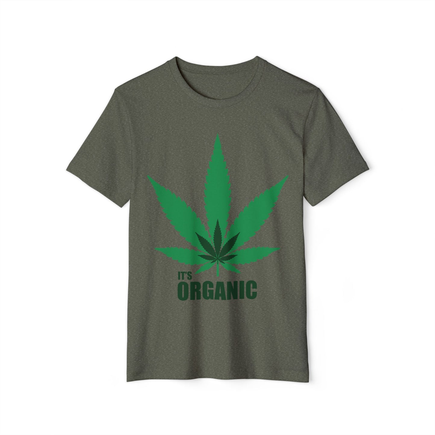 Eco-Friendly Organic T-Shirt with Leaf Design