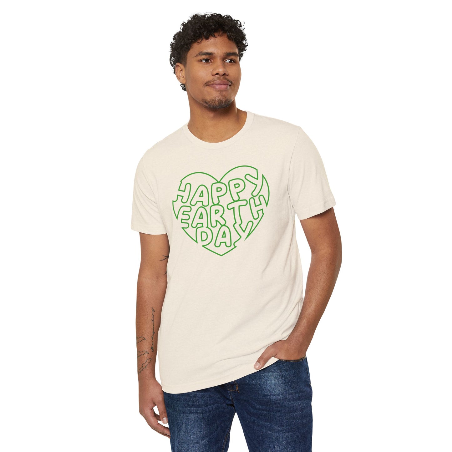 Happy Earth Day Unisex Recycled Organic T-Shirt - Eco-Friendly Apparel