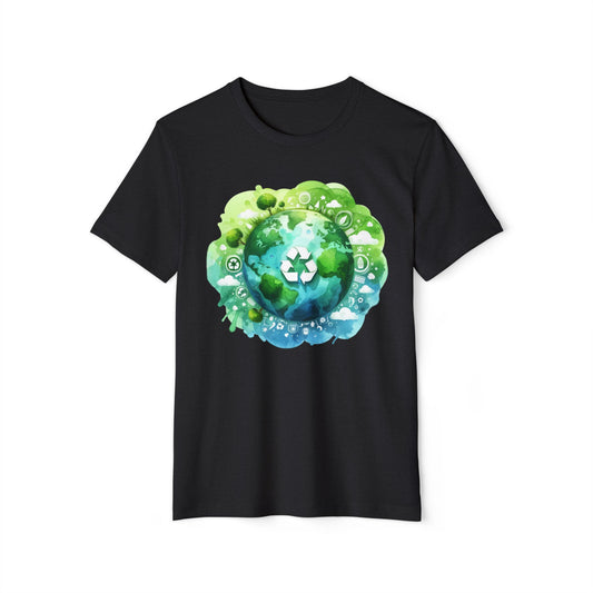 Eco-Friendly Unisex Organic T-Shirt | Recycle & Sustain Earth Design