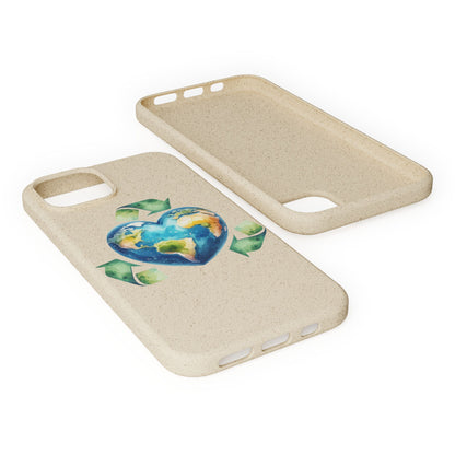 Cute Earth Design - Sustainable Living Biodegradable Phone Case