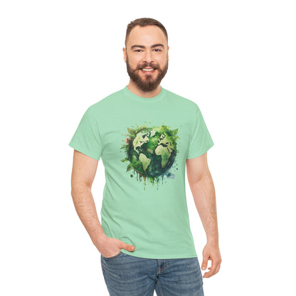 Eco-Friendly World Map T-Shirt - Unisex Tee