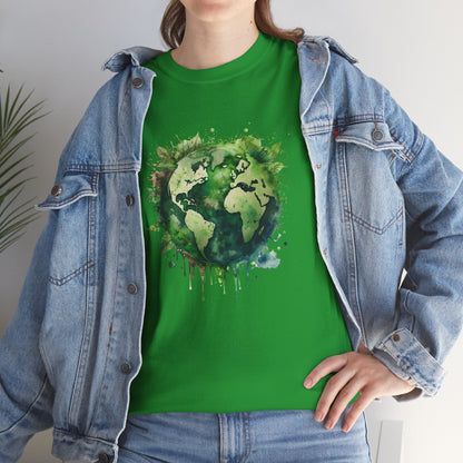 Eco-Friendly World Map T-Shirt - Unisex Tee