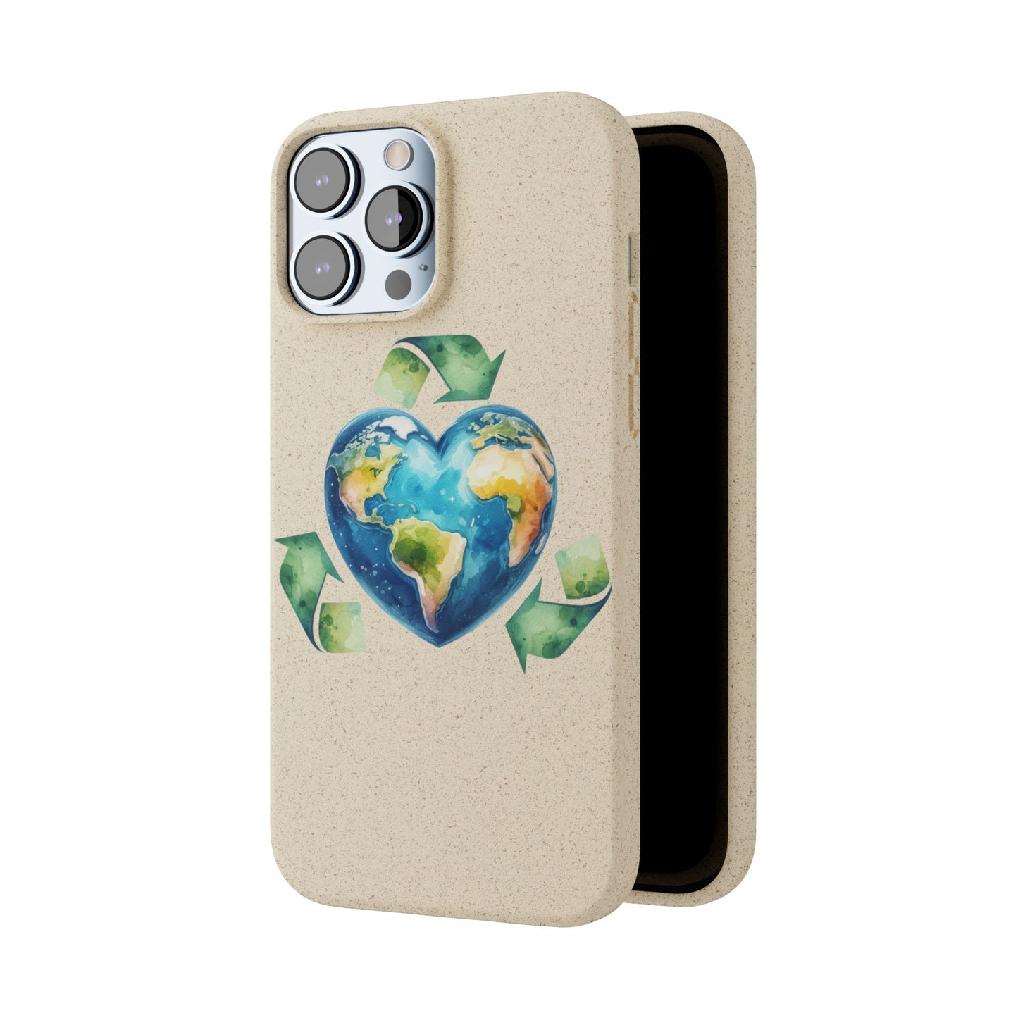 Cute Earth Design - Sustainable Living Biodegradable Phone Case