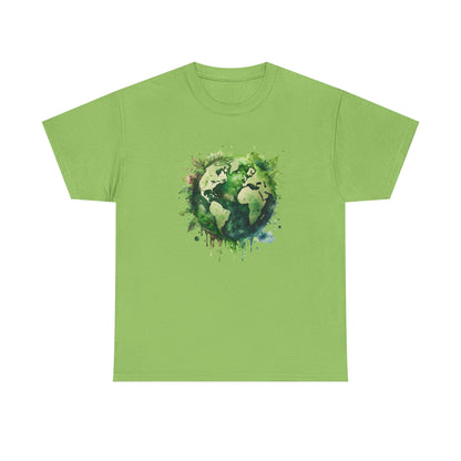 Eco-Friendly World Map T-Shirt - Unisex Tee