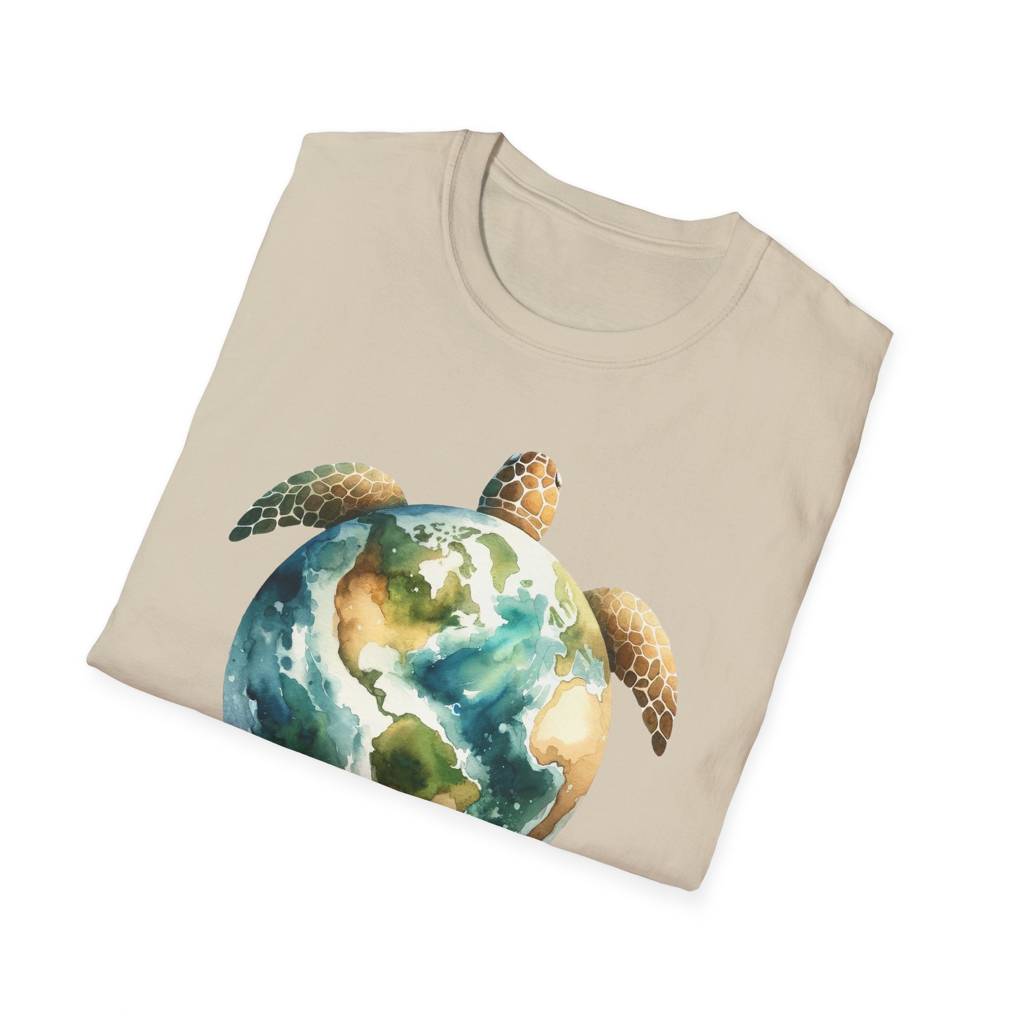 Eco-Friendly Turtle Graphic Unisex Softstyle T-Shirt