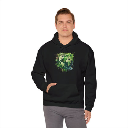 Eco-Friendly World Map Hooded Sweatshirt