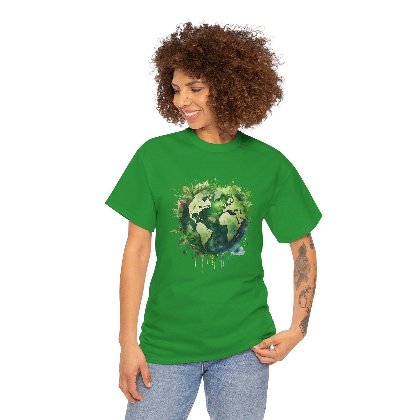 Eco-Friendly World Map T-Shirt - Unisex Tee