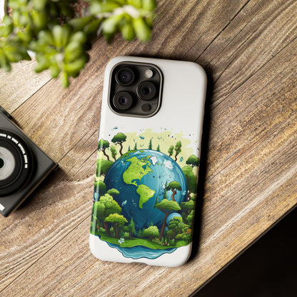 Eco-Friendly Phone Case with Earth Design