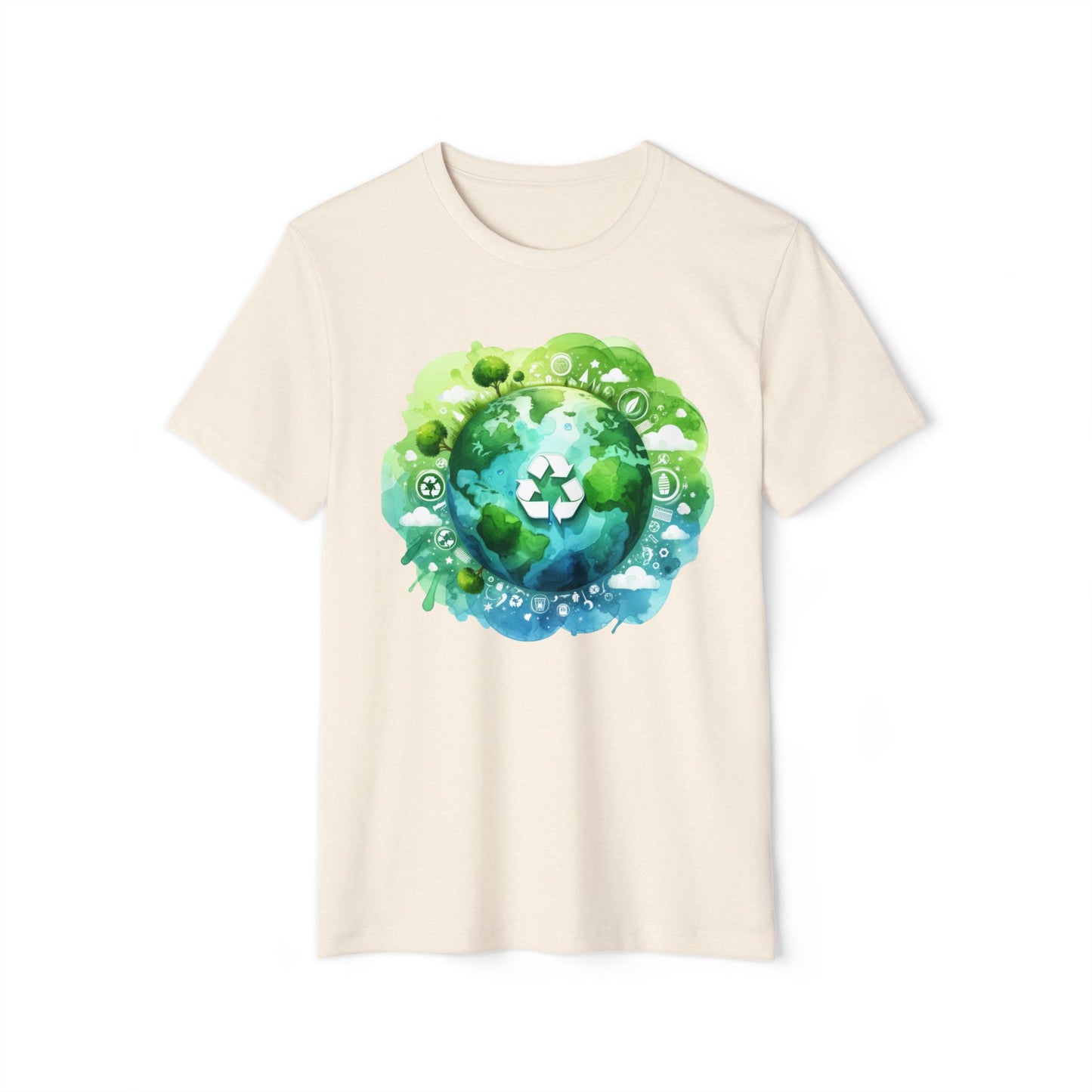 Eco-Friendly Unisex Organic T-Shirt | Recycle & Sustain Earth Design