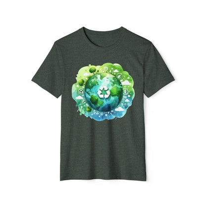 Eco-Friendly Unisex Organic T-Shirt | Recycle & Sustain Earth Design