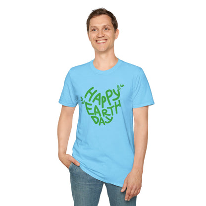 Happy Earth Day Unisex Softstyle T-Shirt - Eco-Friendly Apparel