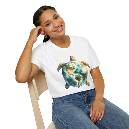 Eco-Friendly Turtle Graphic Unisex Softstyle T-Shirt