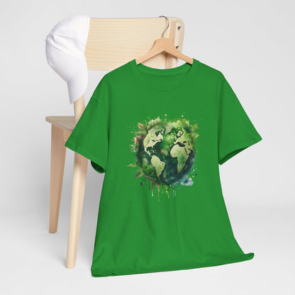 Eco-Friendly World Map T-Shirt - Unisex Tee