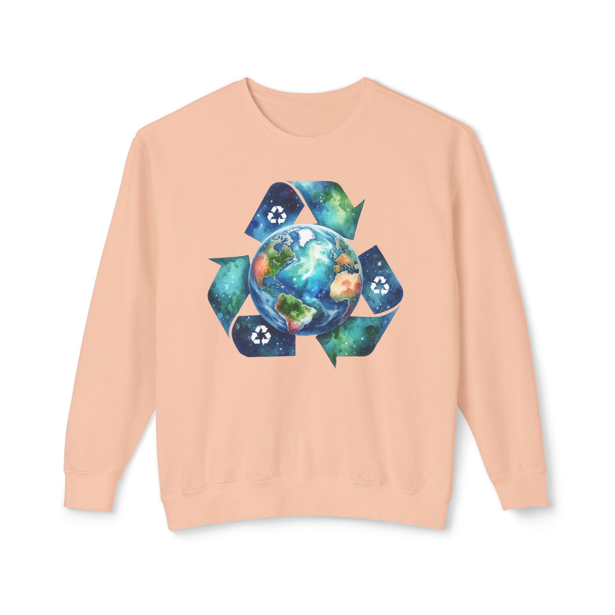 Eco-Friendly Earth Design Unisex Lightweight Crewneck Sweatshirt