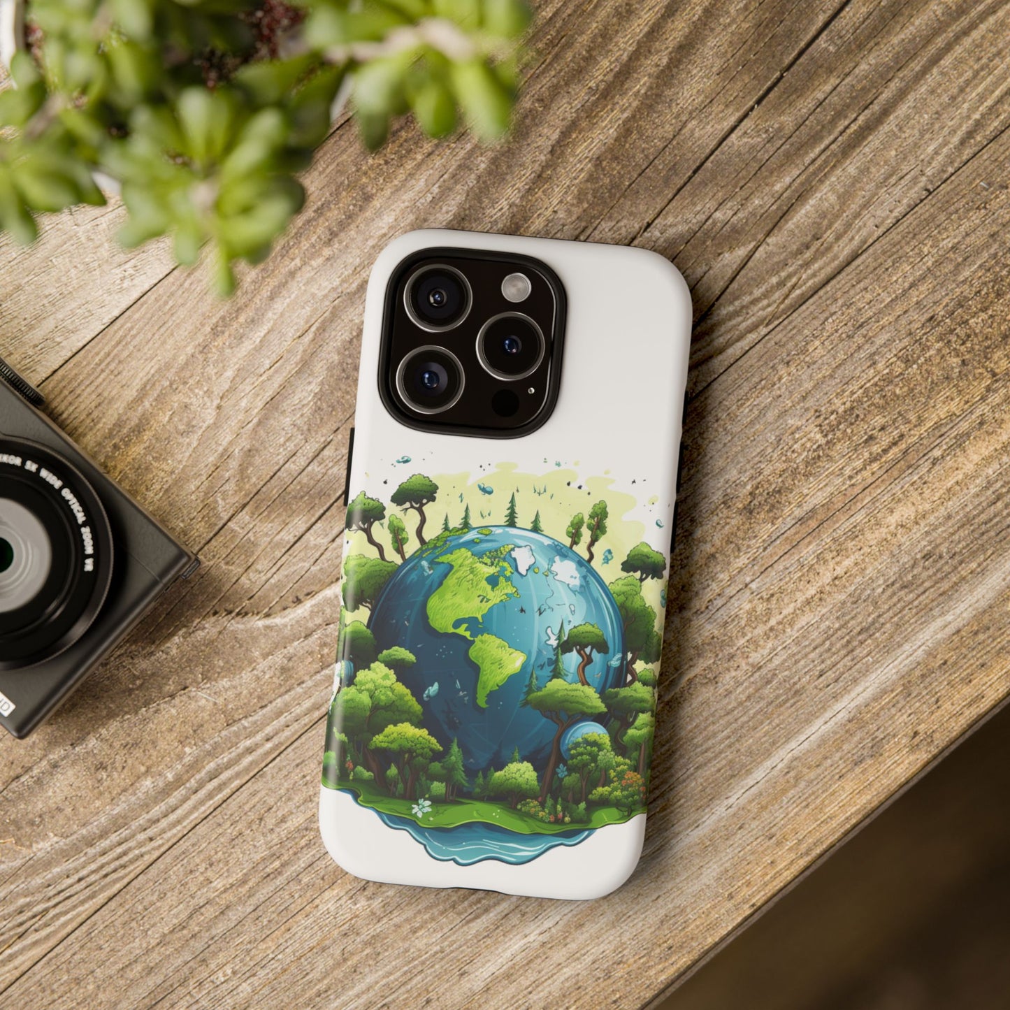 Eco-Friendly Phone Case with Earth Design