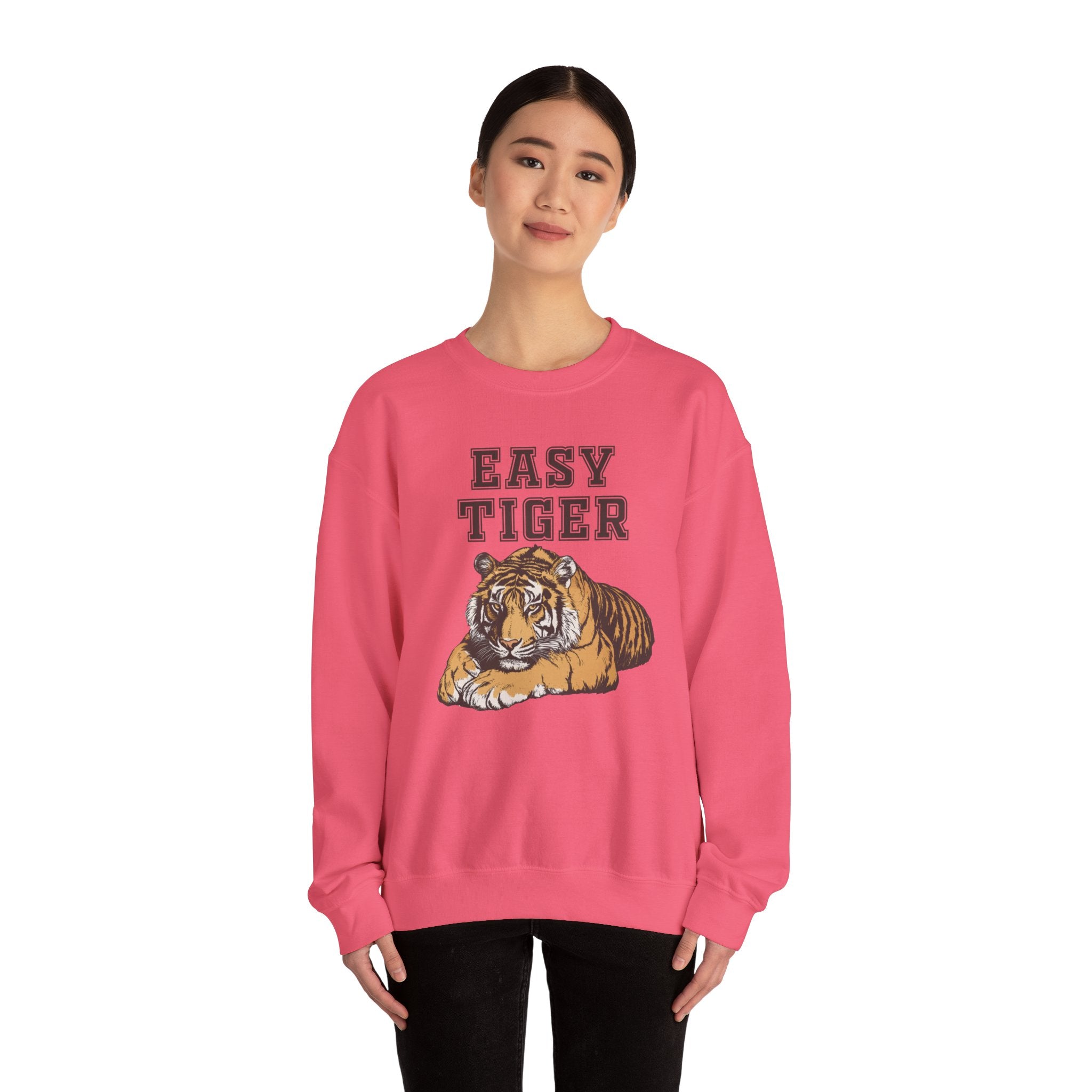 Easy Tiger Unisex Heavy Blend™ Crewneck Sweatshirt - Relaxed Comfort for Animal Lovers