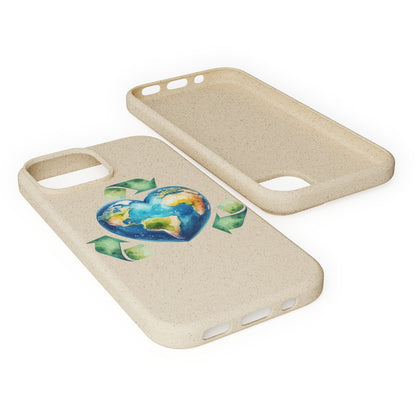 Cute Earth Design - Sustainable Living Biodegradable Phone Case