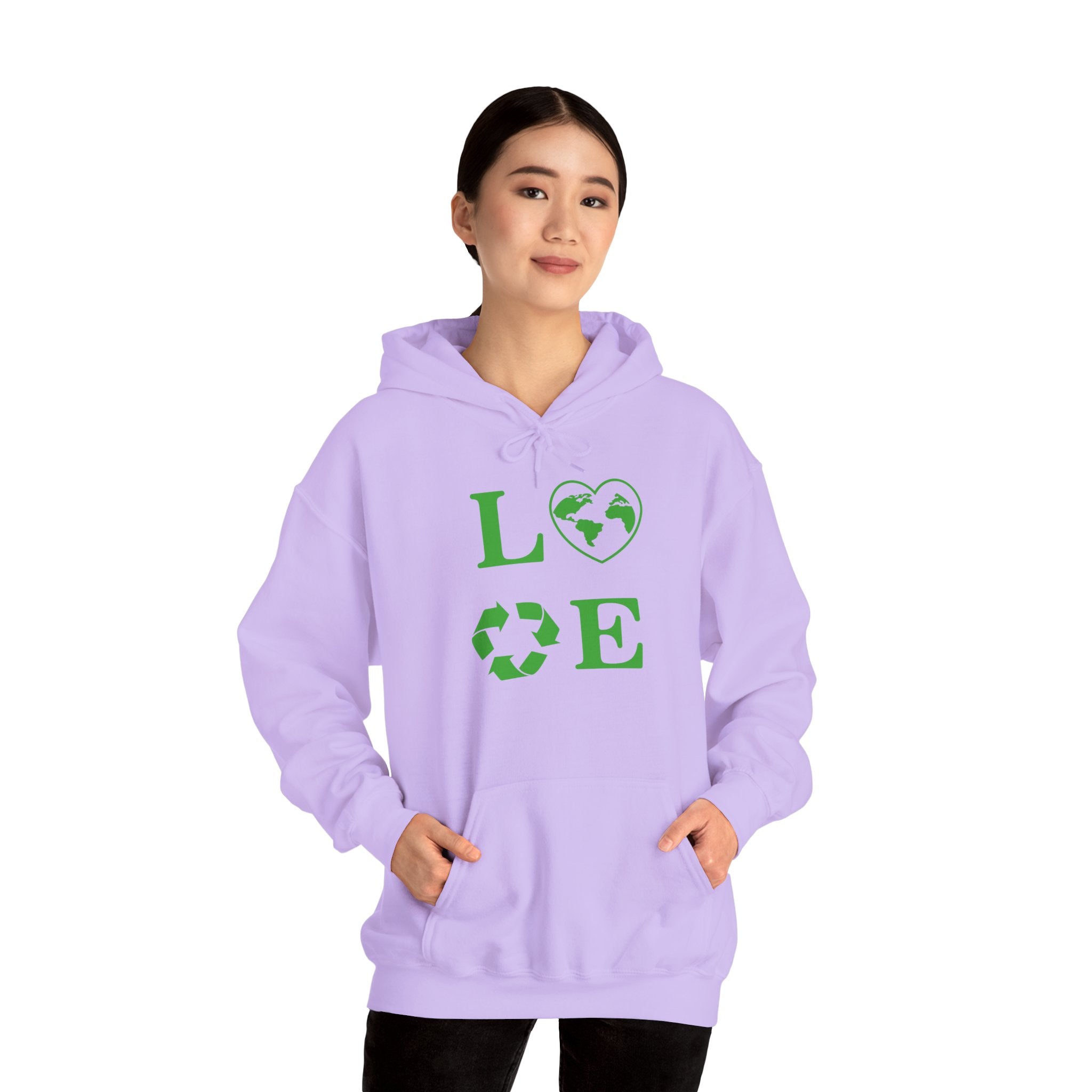 Love Heart Recycling Hoodie