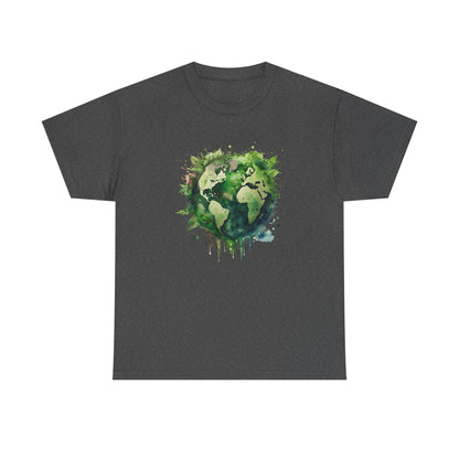 Eco-Friendly World Map T-Shirt - Unisex Tee