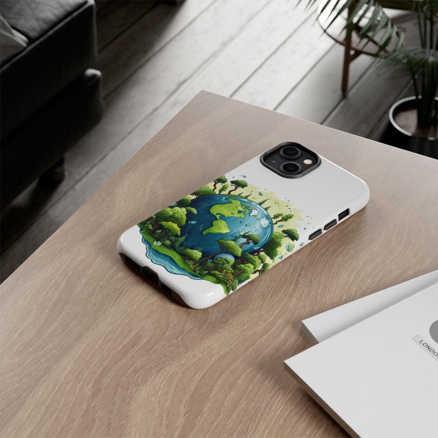 Eco-Friendly Phone Case with Earth Design