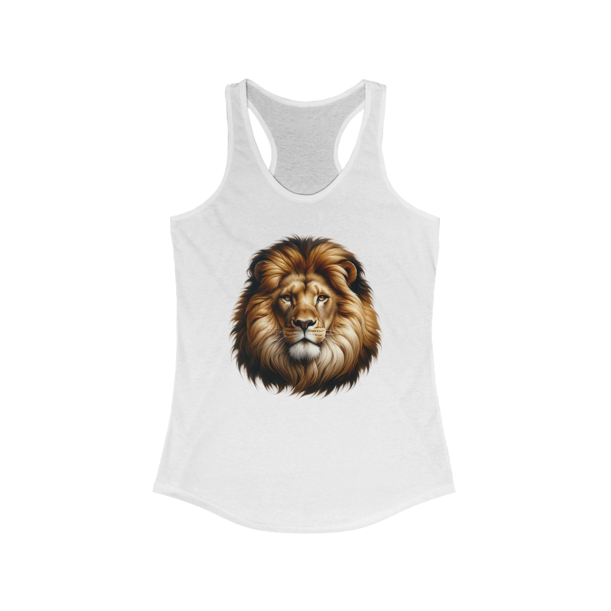 Majestic Lion Women's Racerback Tank - Perfect for Nature Lovers