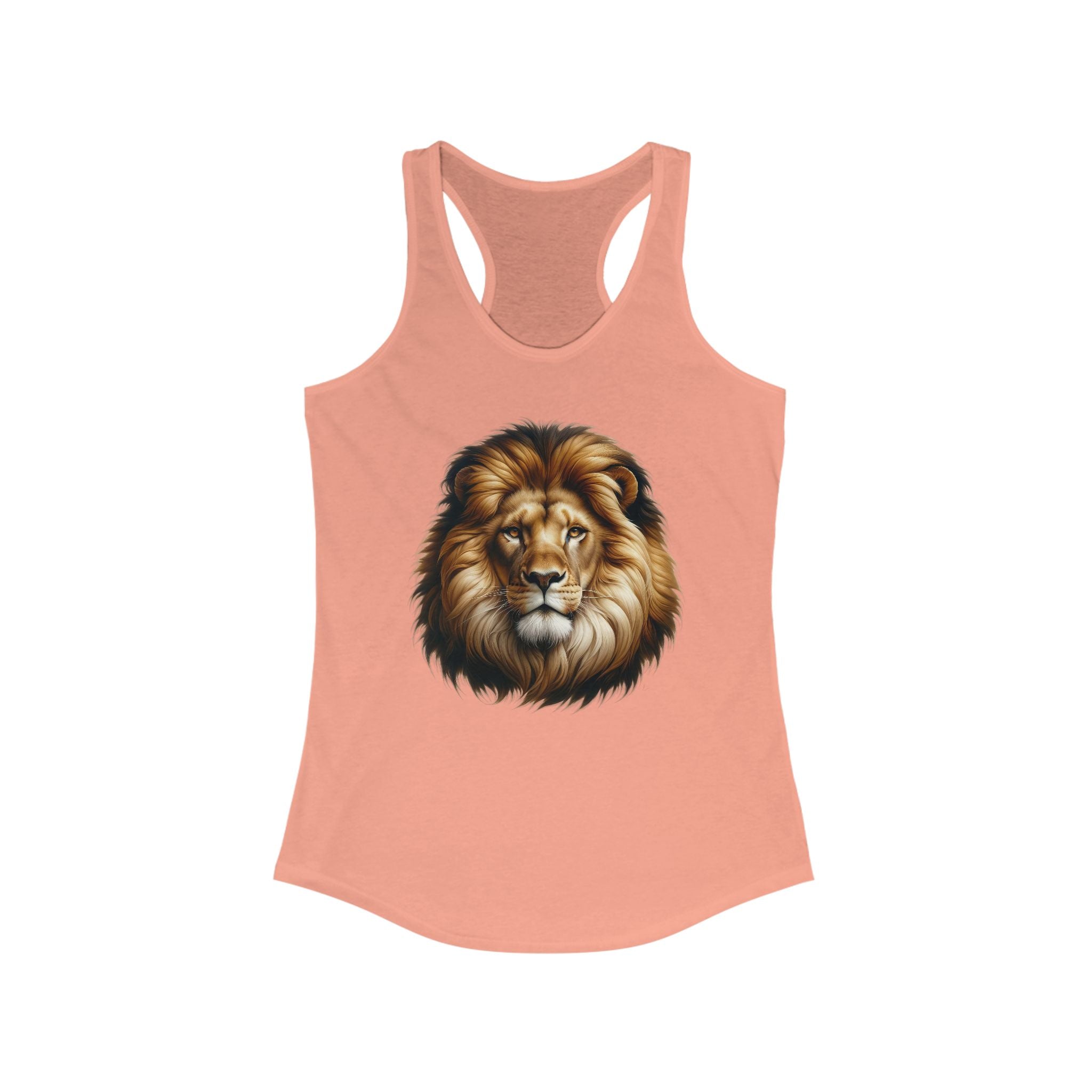 Majestic Lion Women's Racerback Tank - Perfect for Nature Lovers