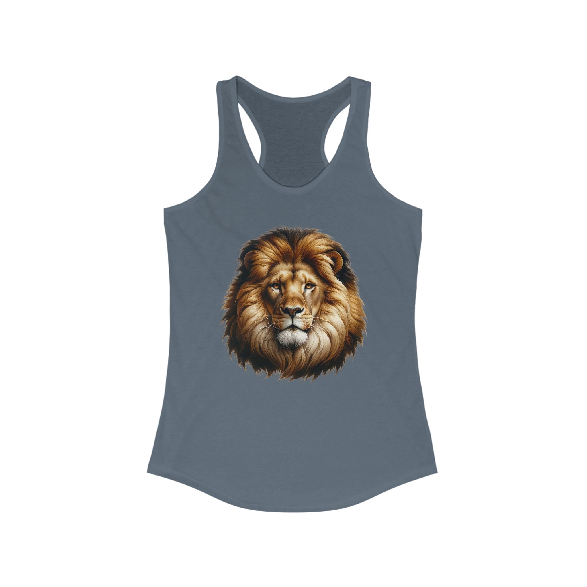 Majestic Lion Women's Racerback Tank - Perfect for Nature Lovers