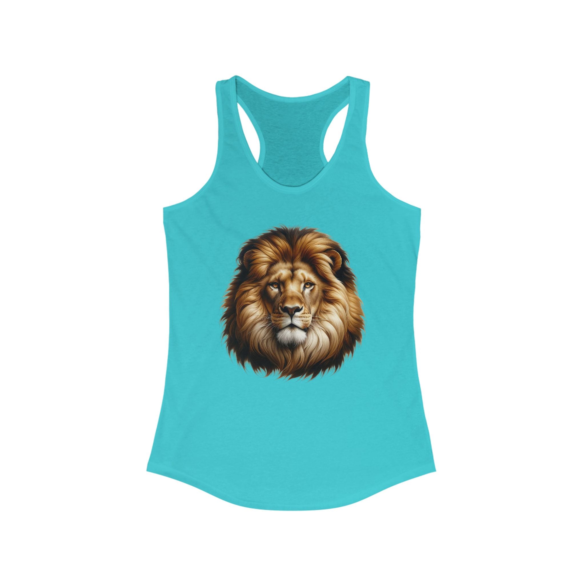 Majestic Lion Women's Racerback Tank - Perfect for Nature Lovers