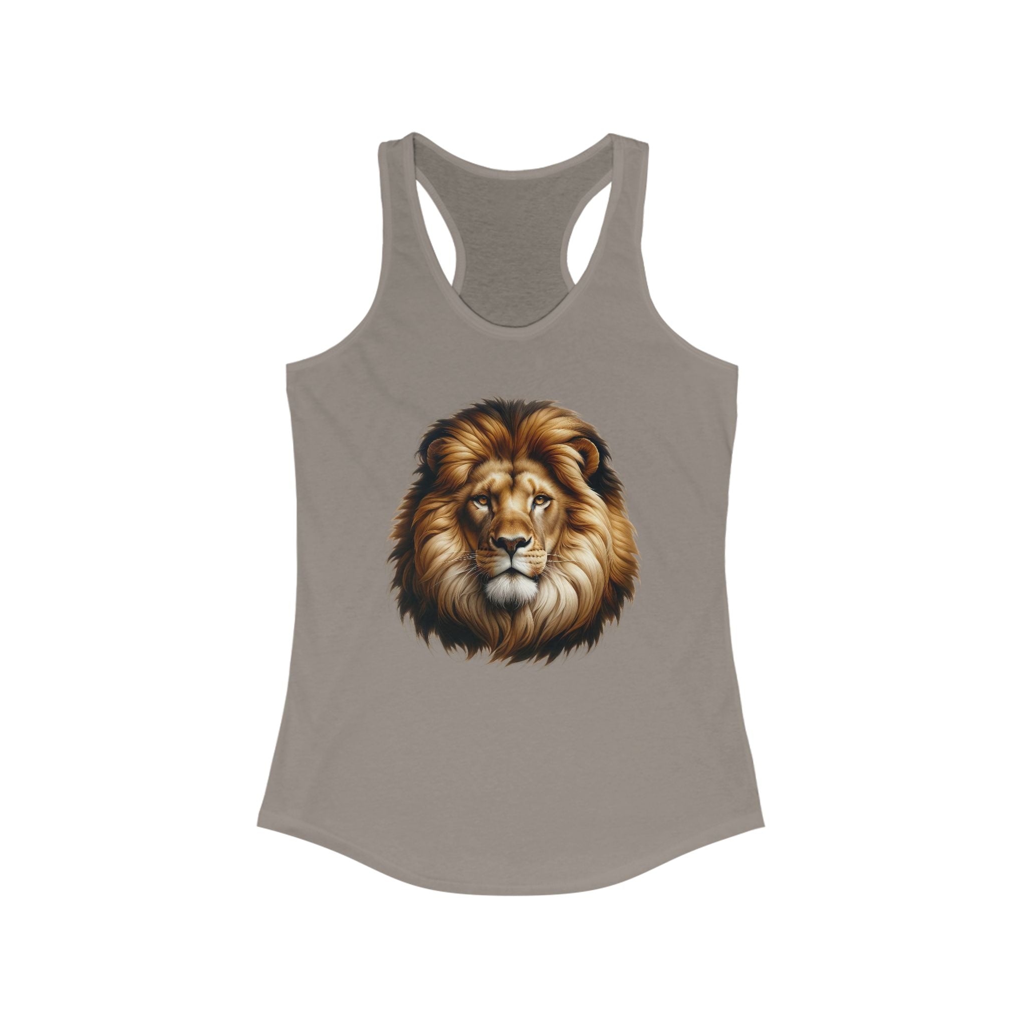 Majestic Lion Women's Racerback Tank - Perfect for Nature Lovers