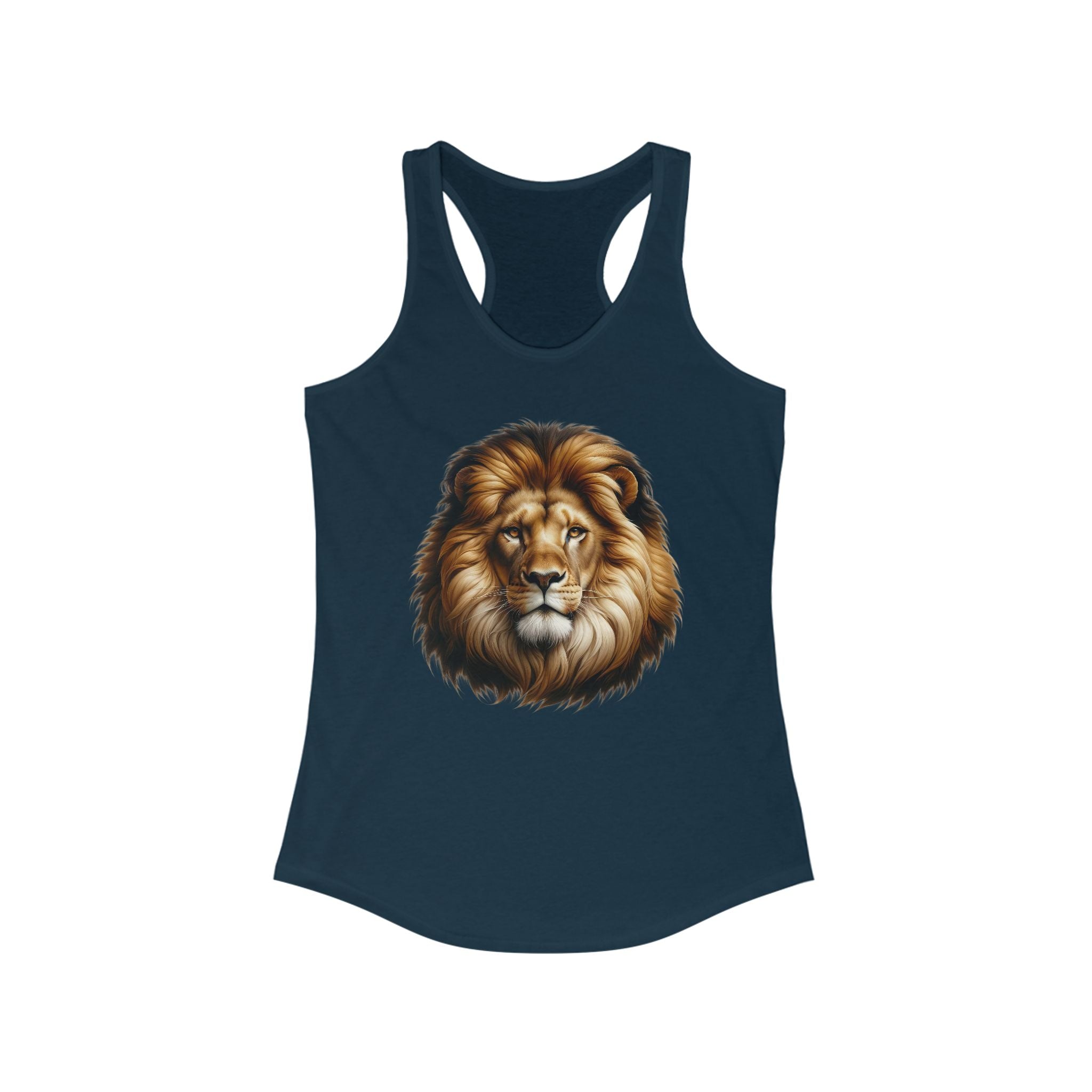 Majestic Lion Women's Racerback Tank - Perfect for Nature Lovers