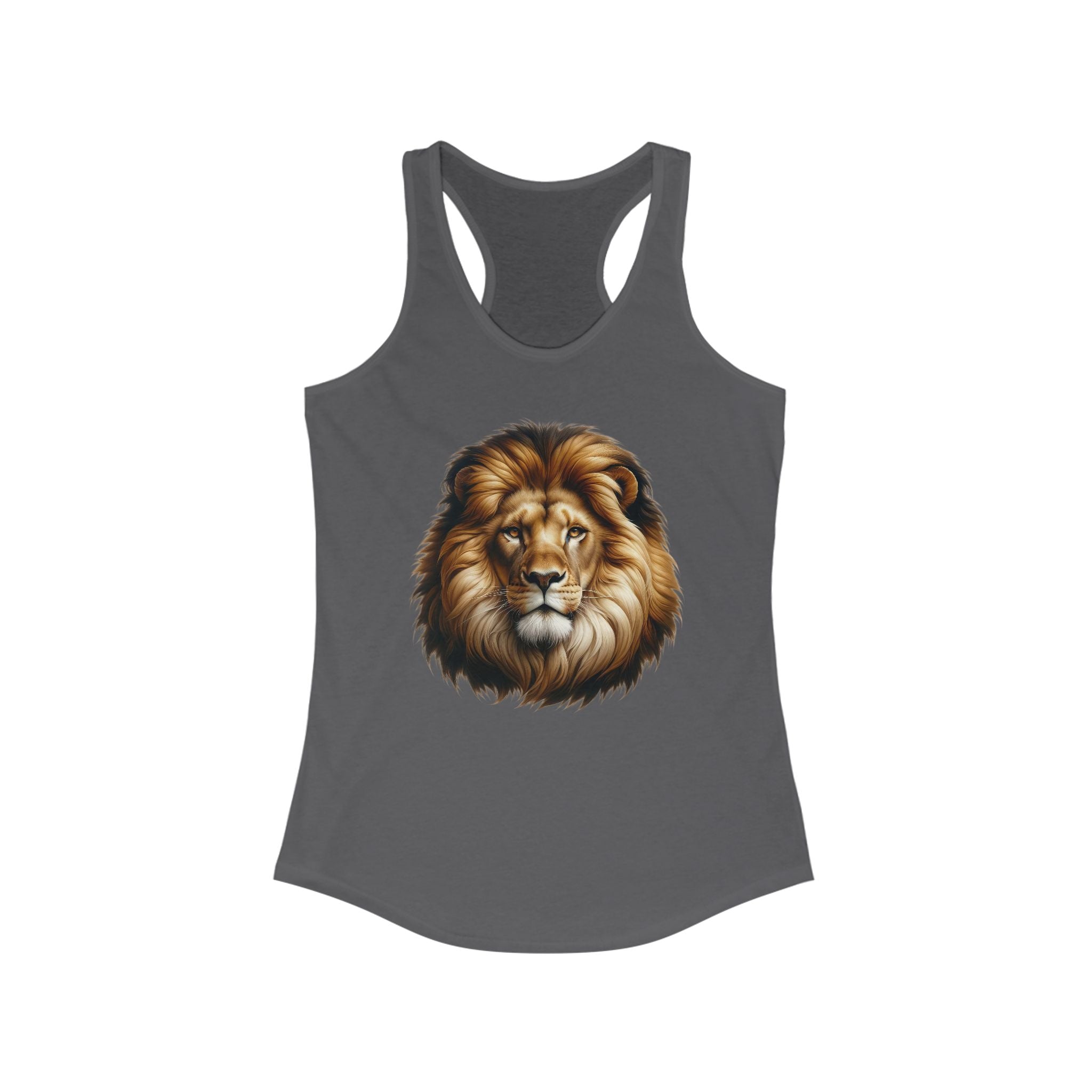 Majestic Lion Women's Racerback Tank - Perfect for Nature Lovers